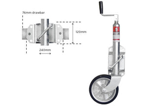 Trojan Jockey Wheel - 200mm Solid Wheel  305107