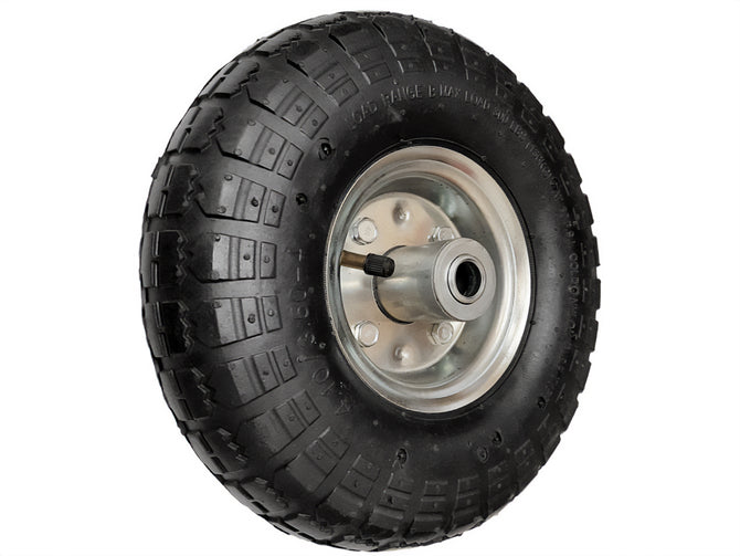 10 inch pneumatic wheel with 16mm shaft, to suit jockey wheels