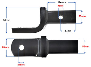 Towball Mount 3500kg 98MM DROP 157MM (Ranger)