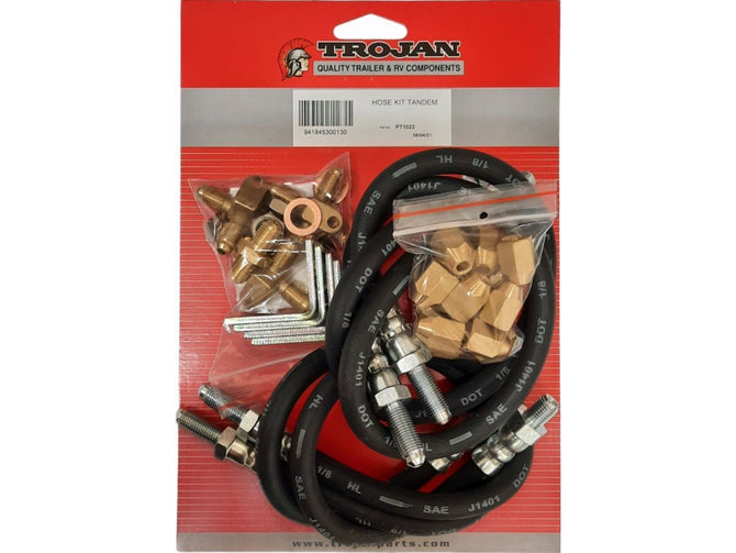 Trojan Tandem Axle Brake Hose Kit