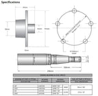 Trojan Hub/Stub ZP 39mm 5X4 1/2 X1/2  1500kg PAIR