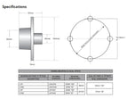 1500kg Non-Braked Hub Kit - 4 Stud - 4" PCD - Trojan