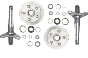 Trojan 1500kg disc braked hub and stub set T135125