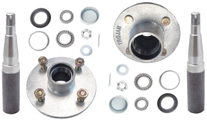 Trojan 1500kg non-braked hub & stub kit 4x4-1/4" x 7/16", pair