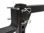 Close-up of the two locking pins and clips on the Pro Series PRO7218 adjustable towball mount