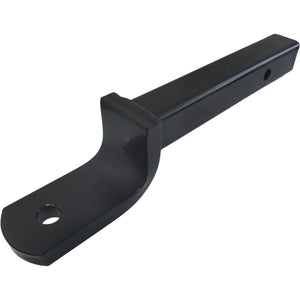 Black 3500kg solid shank towball mount