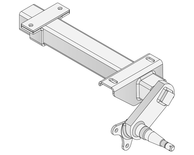 Trojan half-beam Duratorque right 1500kg Retro T081016RHF