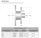 Trojan Integral Hub Kit 1500kg D/B Blank