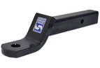 Angled view of Hayman Reese 65110 towball mount showing the towball hole and receiver shank