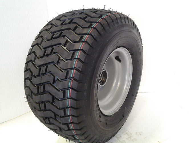 8"X7" SILVER RIM WITH 18/950X8 TURF TYRE 25MM BRG