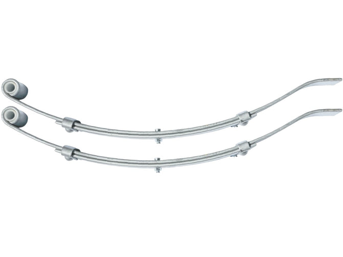 2 Leaf Low Slipper Spring - 500kg - 50mm wide - Pair
