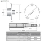 Trojan Hub/Stub ZP 39mm 5X4 1/4 X7/16