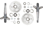 1500kg disc braked hub and stub set, pair