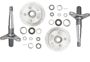 1500kg disc braked hub and stub set, pair