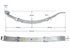 5 Leaf Low Slipper Spring - 1250kg - 50mm wide - Pair
