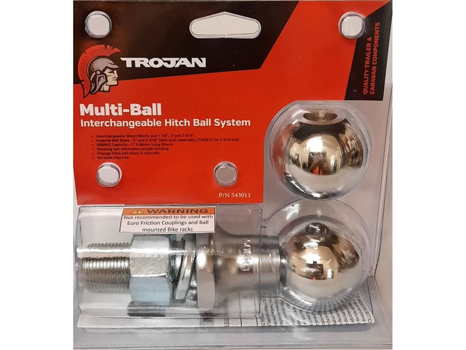 Trojan Multi-Ball Tow Kit (1" Shank x 60mm) 3500kg