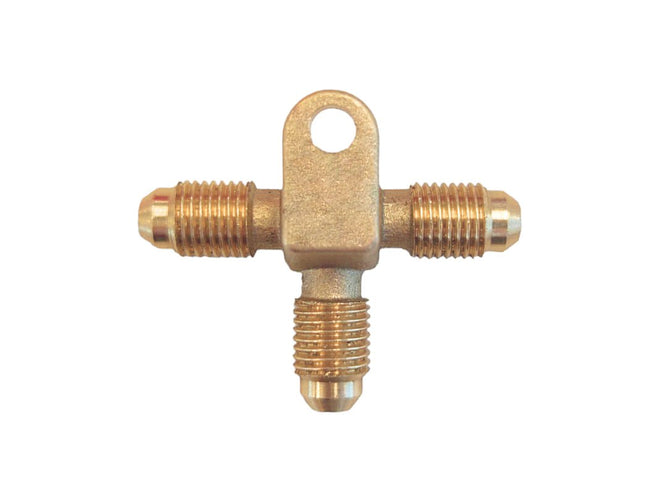 Trojan Hydraulic Brake Fitting - Brass Tee 3/8UNF