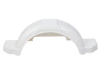 Trojan White Plastic Mudguard 13" 230X940 (Pair)