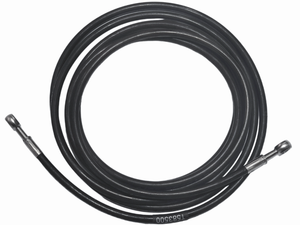 Trojan braided stainless steel brake hose, banjo to banjo, 3.5m