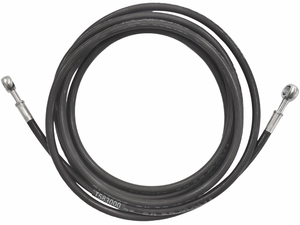 Trojan braided stainless steel brake hose, banjo to banjo, 3m