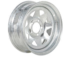 Trojan 15 x 6 inch galvanised 8-spoke trailer wheel rim, 5 x 4-1/2 inch Ford PCD