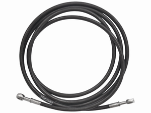 Trojan braided stainless steel brake hose, banjo to banjo, 2.5m