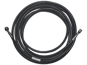 Trojan braided stainless steel brake hose, banjo to banjo, 4m