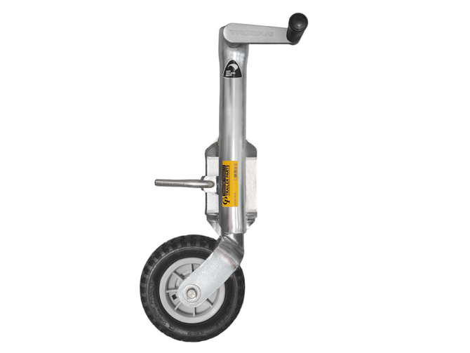 Christine Products CP14SNS jockey wheel, 250kg, 190x75mm nylon wheel, sidewind, bolt-on