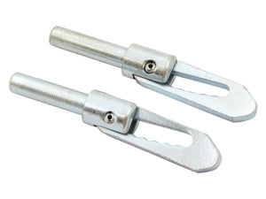 Long Drop Lock - Weld on - M10 x 45mm - Pair