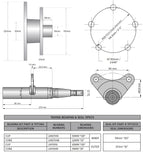 Trojan T135135 dimension drawing