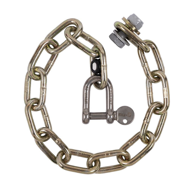 Nu-D trailer safety chain kit, 8mm G70 chain rated 2.5T with 14 links