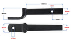 Towball Mount 3500kg 86MM DROP 305MM (Solid Shank)