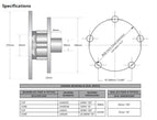 Trojan 2 Piece S/S Rotor & Hub Kit 2000kg 275 5X4-1/2 X1/2