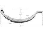5 Leaf Deep Slipper Spring - 1750kg - 50mm wide - Pair