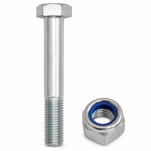 M16 x 95mm trailer spring bolt with nyloc nut