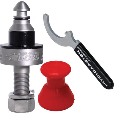 Cruisemaster DO35 tow pin kit with 1-inch thread, red dust cap and spanner