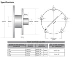 Trojan Integral Hub Kit 1500kg D/B 5X120X7/16