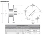 Trojan Integral Hub Kit 1500kg D/B 5X4-1/4X7/16