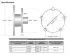 Trojan Integral Hub Kit 1500kg D/B 5X4-1/2X1/2