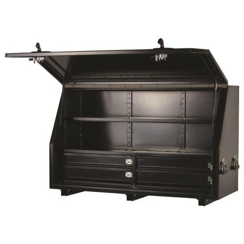 KABoxes 1360 Aluminium Series 4 Drawers & 2 Shelves - Black