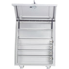 KABoxes 715 Series 4 Drawer 2 Shelves - White