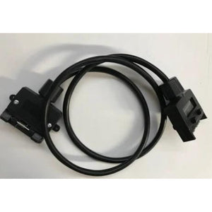 Trailer light extension lead with flat 7-pin male and female plugs